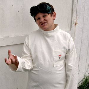 CUSTOM deluxe DR. Horrible lab coat  Cosplay Costume Doctor halloween comic con white made to order in your size in 3 weeks