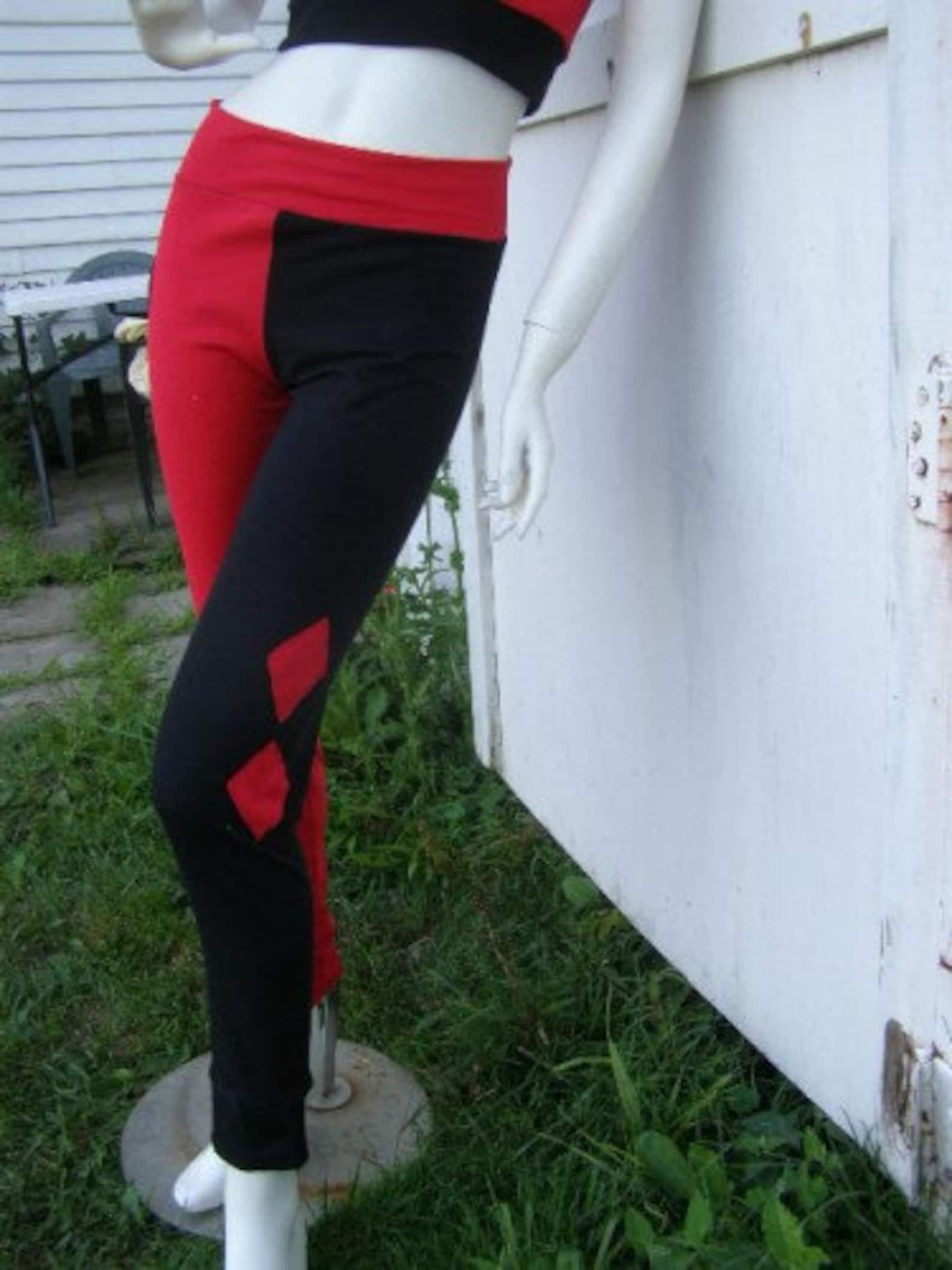Harley Quinn Any Size Costume Cosplay Pants Arkham City Etsy