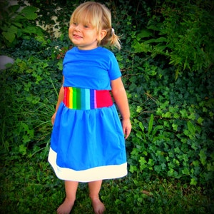Rainbow kawaii Brite inspired dress baby toddler or girls cosplay Costume