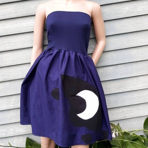 My little pony princess luna inspired dress  or skirt convertable MLP FIM custom made in your size