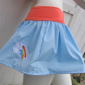 My Little Pony Kjol Rainbow Dash MLP FiM Cosplay din storlek bild 2