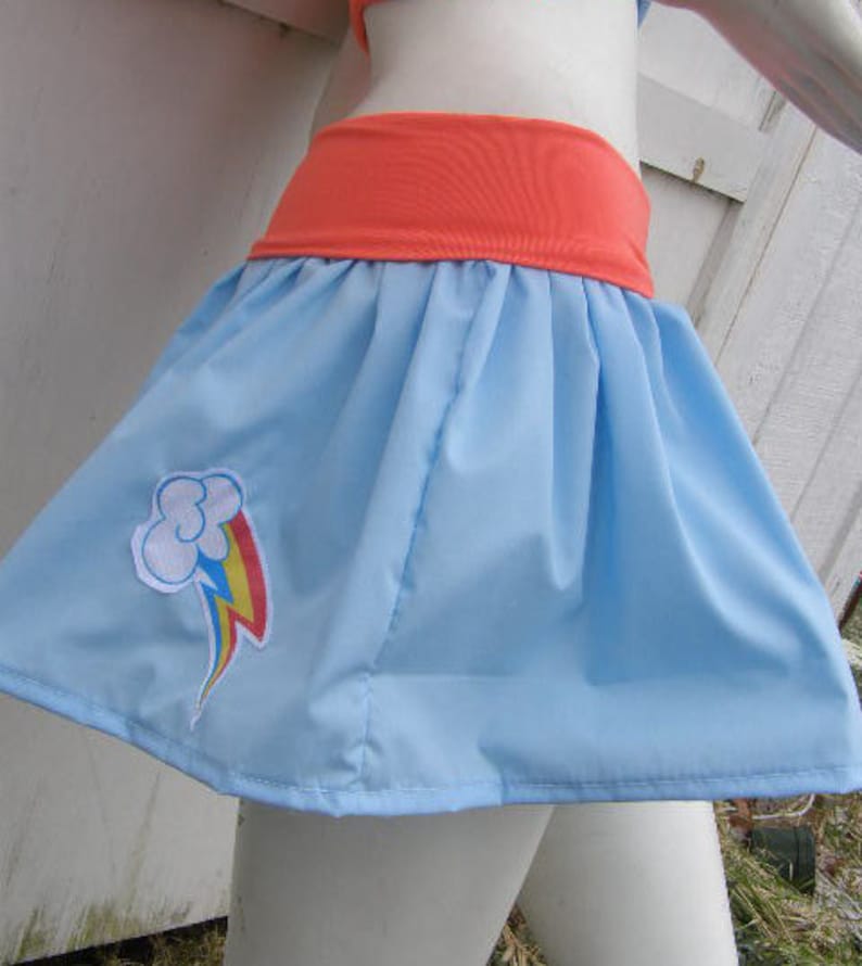 My Little Pony Kjol Rainbow Dash MLP FiM Cosplay din storlek bild 2