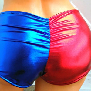 Suicide inspired Harley costume Quinn Cosplay scrunch butt booty shorts