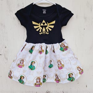 Koszulka z nadrukiem Zelda Onsie Link dla niemowląt lub małych dzieci, zespół, Y2K, gra wideo, prezent na baby shower, wykonana na zamówienie w ciągu 2-3 tygodni Legenda