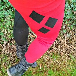 Harley Q  any size costume Cosplay Pants Arkham City halloween custom made to order