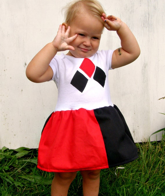 Harley Quinn Onesie vestito bambino o bambino corredino kawaii