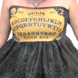 Custom Ouija Spirit Board Spiderweb Party Black Dress Goth Halloween - Etsy