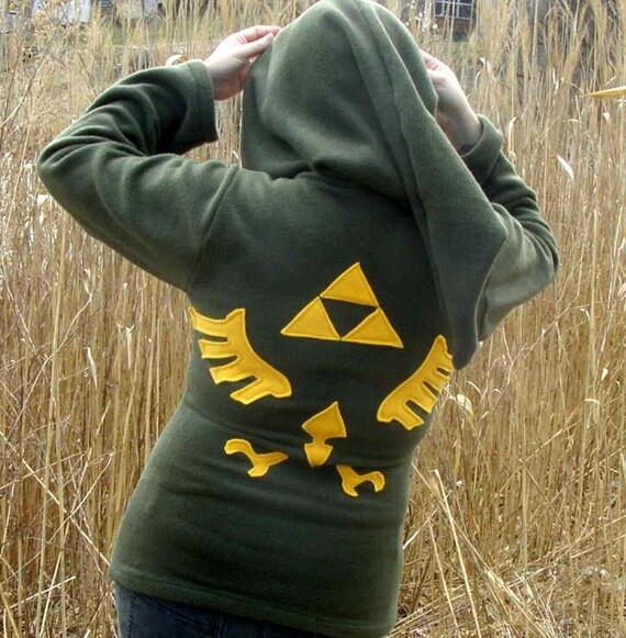 Geek Gear Unisex Legend of Zelda Cosplay Thicken Custome Jacket Hoodie Plus Free Wallet