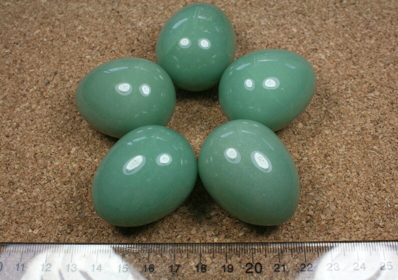 Aventurine Natural Stone Egg Light Green Stone Eggs Etsy