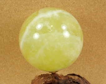 88mm Citrine Sphere Specimen - Smooth Polished Natural Stone for Rock Collectors and Display