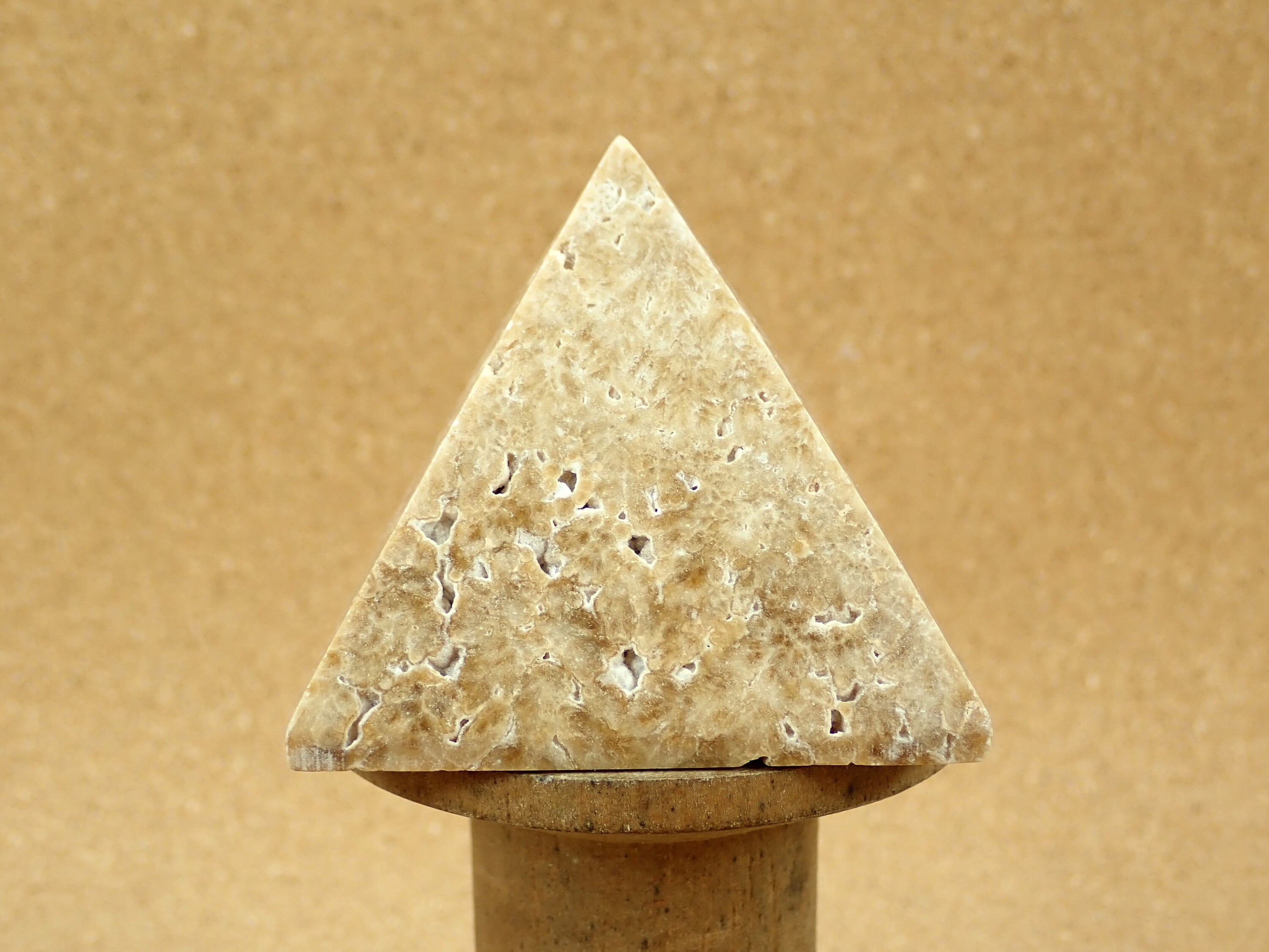 Triangular Pyramid Calcite 1.9in Chocolate Calcite Pyramid Mineral Specimen - Smooth Polished ...