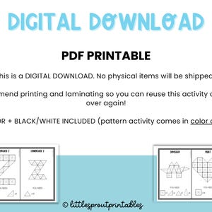 Magnetic Tiles Templates: Toddler Learning Activity Cards (Digital Download) image 3