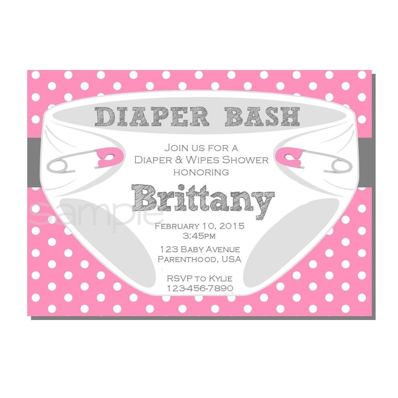diaper bash invitations