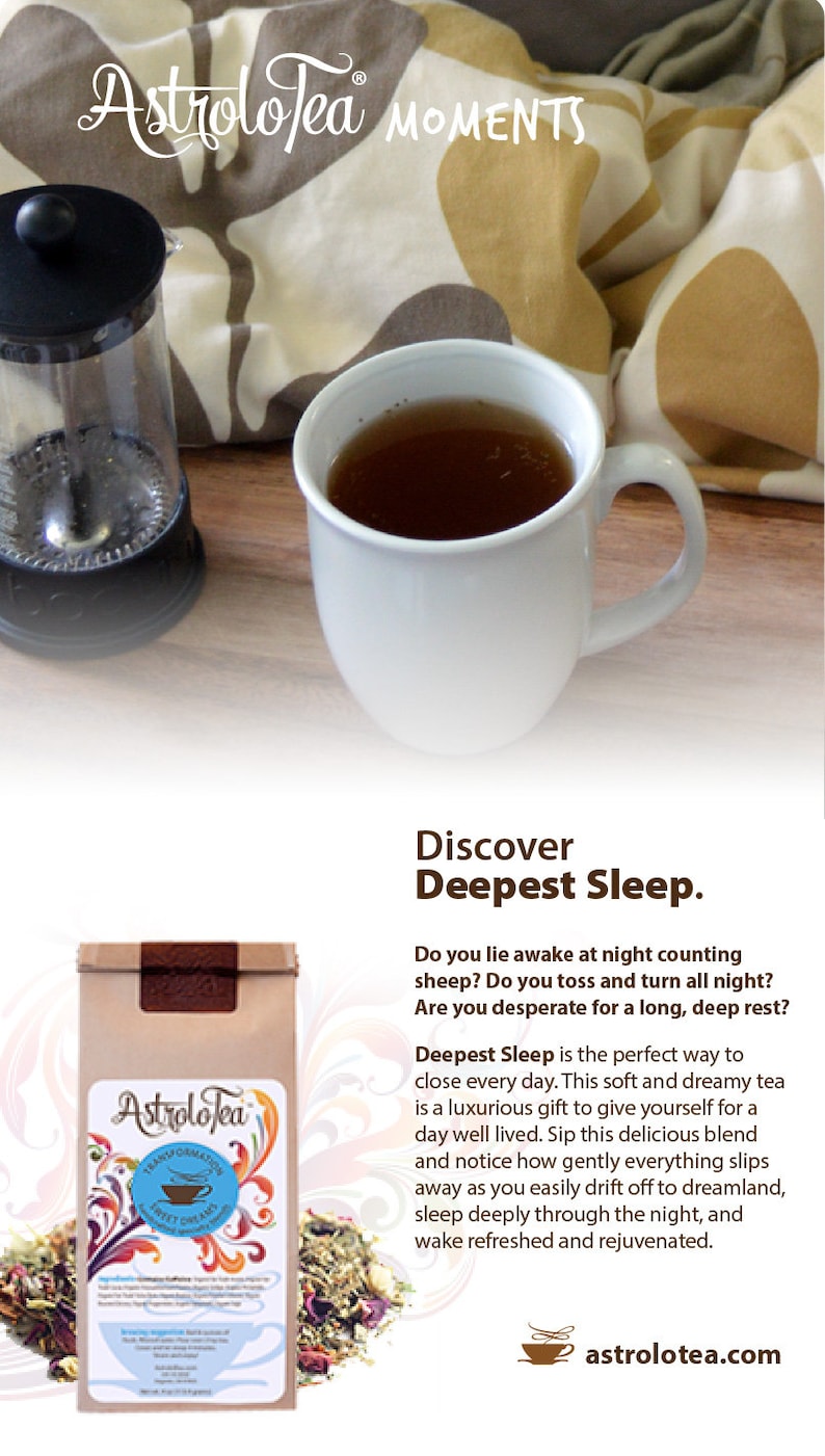 Deepest Sleep Organic Loose Leaf Tea Sleepytime Insomnia Etsy Canada