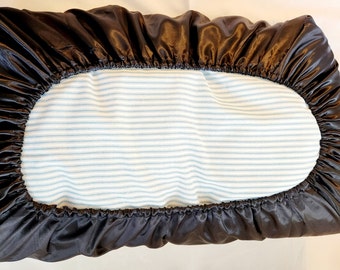 Bonnet d'oreiller en satin pour les cheveux et la peau, soin du visage anti-rides, taie d'oreiller de voyage en satin, roi ou reine standard, bonnet pour oreiller