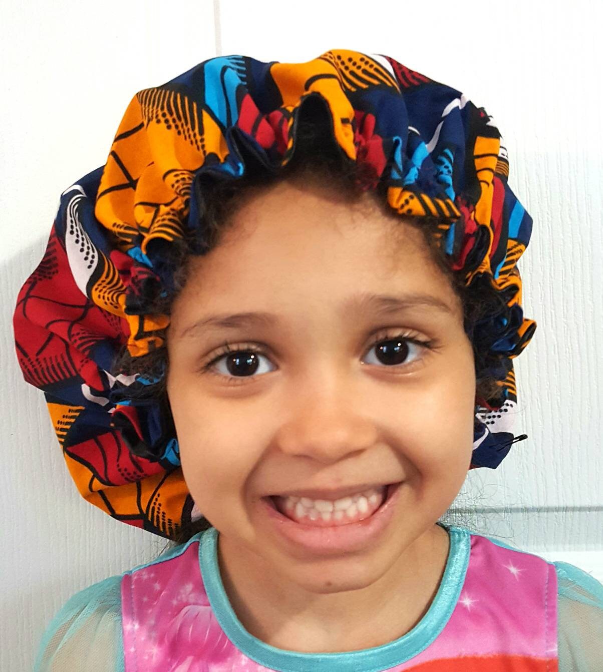 Girls Bonnet Bonnet African Print Bonnet Satin Lined Etsy