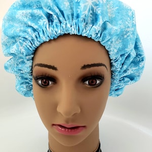 Ecofriendly reusable waterproof shower cap, cap for bath time, daily wear shower cap, Christmas shower cap for all hair, large cap for adult