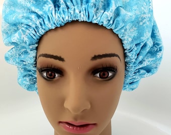 Ecofriendly reusable waterproof shower cap, cap for bath time, daily wear shower cap, Christmas shower cap for all hair, large cap for adult