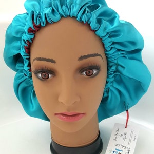 Satin bonnet - custom bonnet - silk hair bonnet - adult bonnet - reversible bonnet - hair bonnet - personalized bonnet