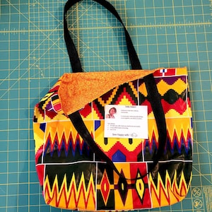 Tote bag kit, sewing kit, Sew a tote bag, tote bag, pattern,  beginner sewing project, beginner sewer, sewist, DIY bag kit
