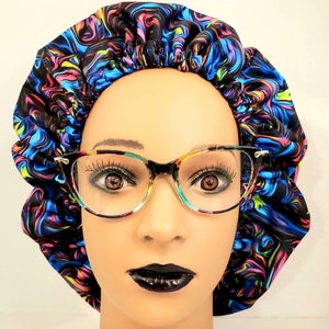 Shower cap for natural hair,Waterproof Cap,XL shower cap,JUMBO Shower Cap,swirly cap,eco-freindly,EXTRA large shower,shower bonnet