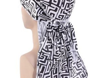 Silky Durag: African Print Head Protection, Unisex Doo Rag