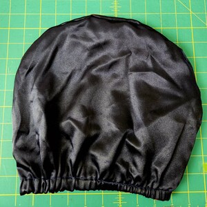 Satin headrest cover