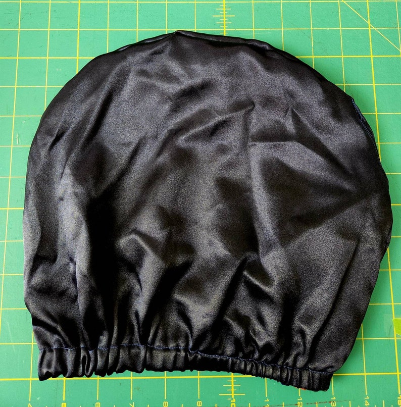 Satin headrest cover