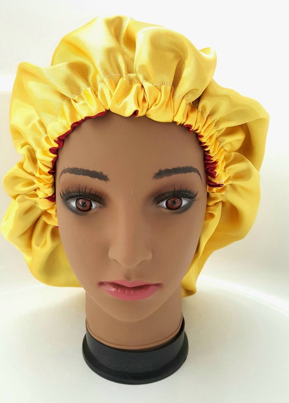 Girls Bonnet Bonnet Satin Bonnet Gold Bonnet Etsy