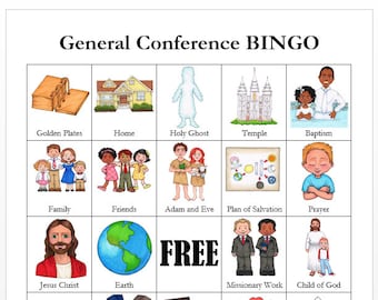 LDS General Conference BINGO Cards (Updated with President Nelson as Prophet!)