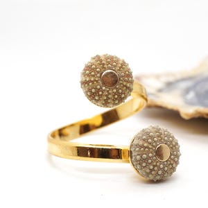 Sea Urchin Ring Gold Plated