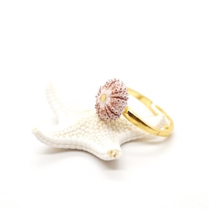 Sea Urchin Ring Gold Plated