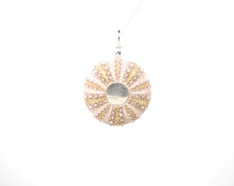 Sterling Silver Natural Sea Urchin Pendant