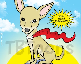 Pet Caricature Portrait, Cartoon Drawing From Photo, Custom Personalized Digital Illustration, Pet Loss Memorial Tribute, Dog Cat & More!