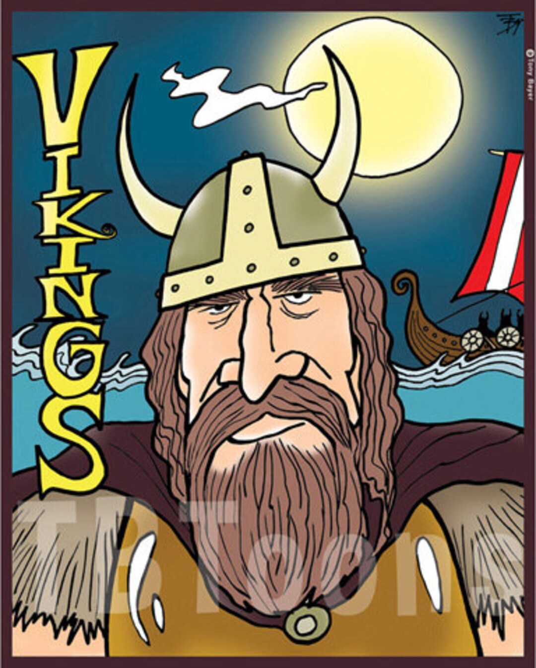 VIKINGS POSTER Art Instant 8x10 & 11x14 Downloadable Files Etsy