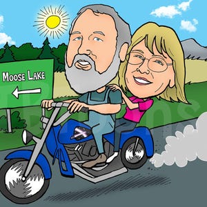 Paar Karikatur Porträt, benutzerdefinierte digitale Cartoon Zeichnung vom Foto, personalisierte Hochzeitstag Kunstwerk, romantische Illustration Bild 18