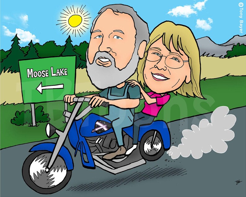 Paar Karikatur Porträt, benutzerdefinierte digitale Cartoon Zeichnung vom Foto, personalisierte Hochzeitstag Kunstwerk, romantische Illustration Bild 18