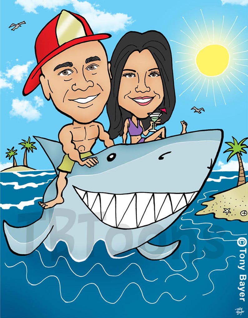 Paar Karikatur Porträt, benutzerdefinierte digitale Cartoon Zeichnung vom Foto, personalisierte Hochzeitstag Kunstwerk, romantische Illustration Bild 7
