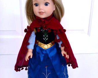 Anna outfit for  Wellie Wisher or most 14" dolls