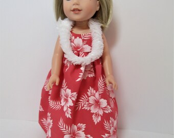 Wellie Wisher Hawaiian Dress Handmade Wellie Wisher Hawaiian Dress Handmade