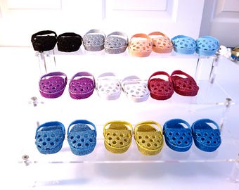 Sparkly Foam Clogs for 14 inch dolls