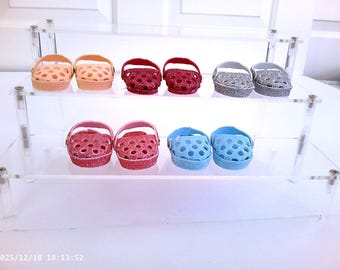 Sparkly Foam Clogs for 14 inch dolls