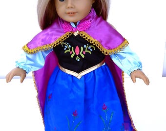 Anna outfit, fits American Girl  and similar dolls