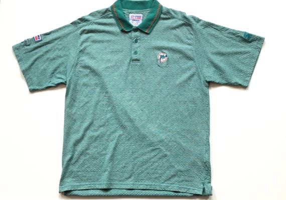 miami dolphins collared shirt