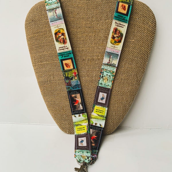 Children's Book Cover Lanyard ID Badgeholder, Book Lanyard