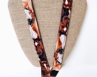 Horse Lanyard, Horse ID Badge Holder, Western Horse Lanyard