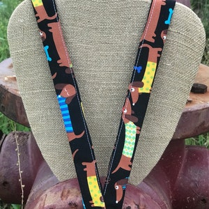 Dachshund Lanyard ID Badge Holder Wiener Dog Lanyard image 2