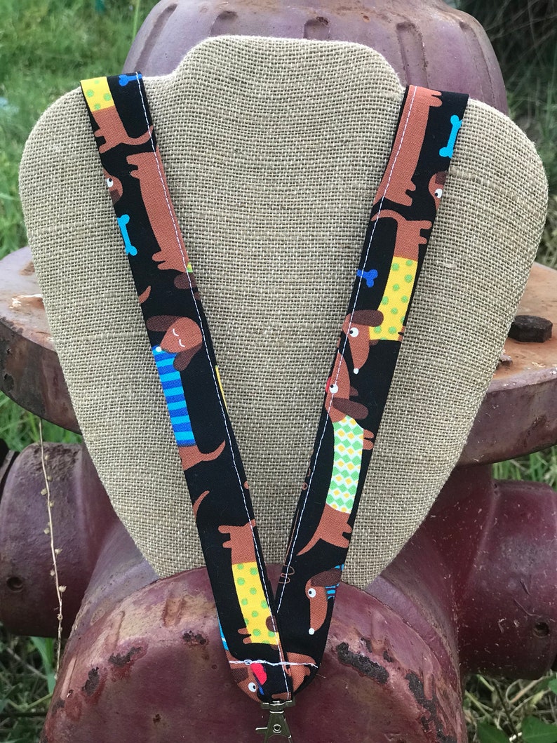 Dackel Lanyard ID Abzeichen Halter Wiener Hund Lanyard Bild 2