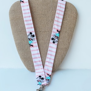 Minnie Mouse Lanyard, Disney Lanyard, Mouse Lanyard