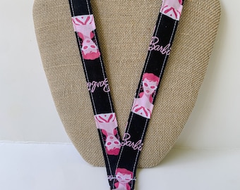 Barbie Lanyard, Girl Lanyard, Doll Lanyard, Barbie ID Badgeholder